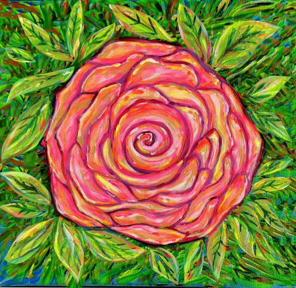 Original painting: the Rose