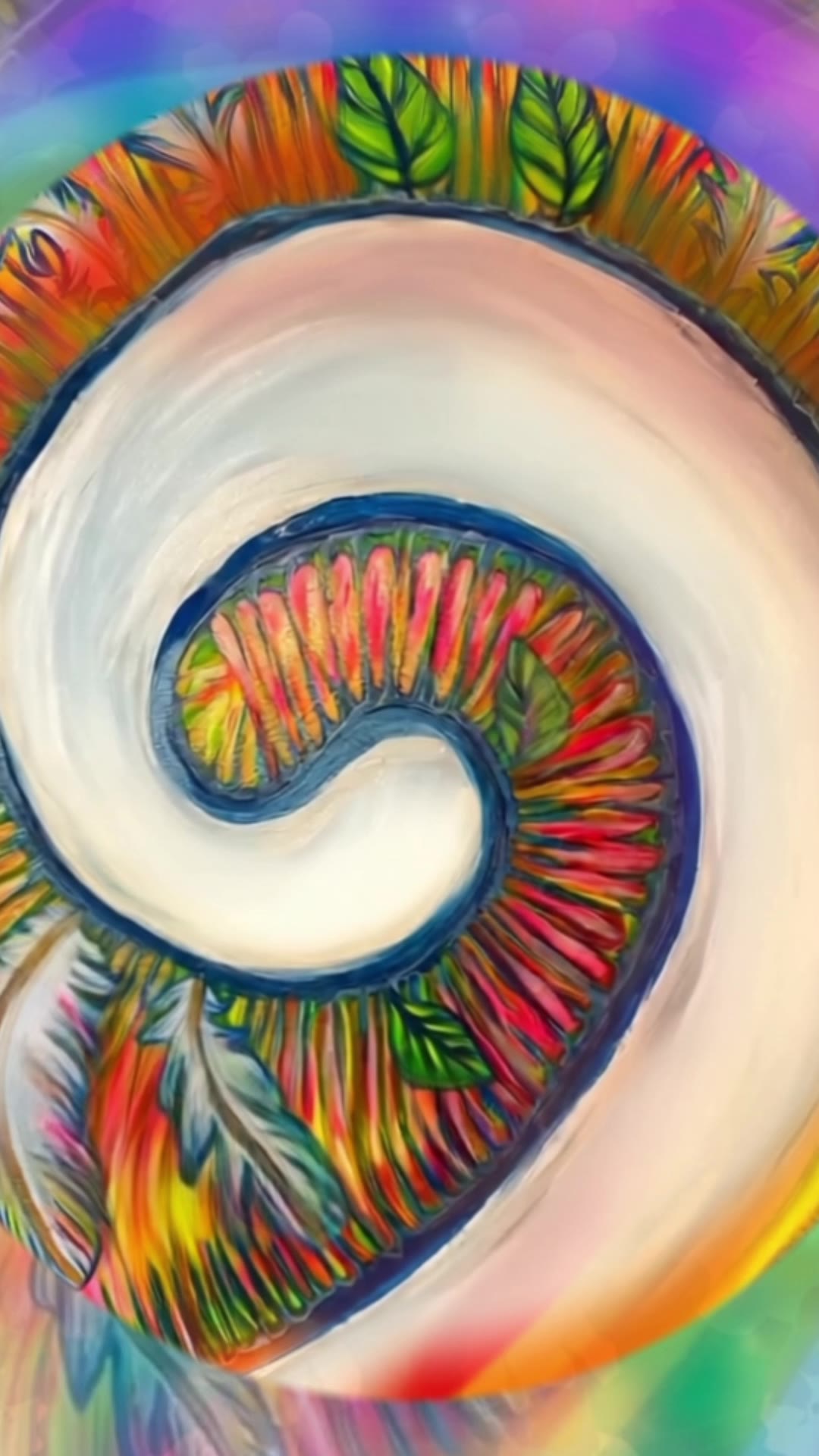 From the Swan journey: the painted spiral